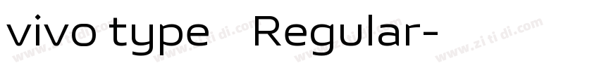 vivo type 简 Regular字体转换